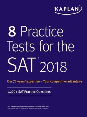 cover image of 8 Practice Tests for the SAT 2018